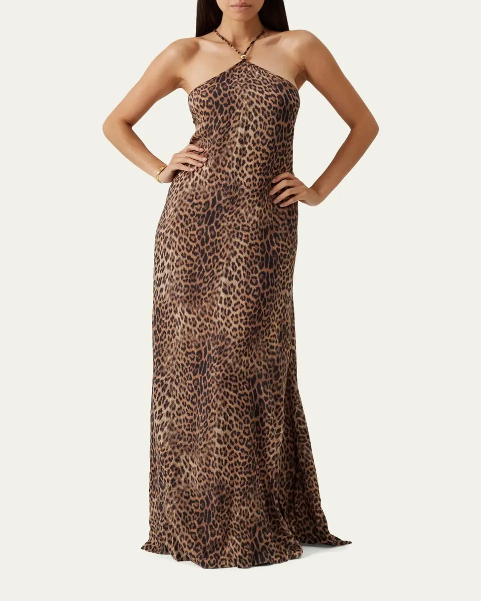 Melissa Odabash Sage Leopard Maxi Dress | Thumbnail 2 Melissa Odabash Sage Leopard Maxi Dress | Thumbnail 2