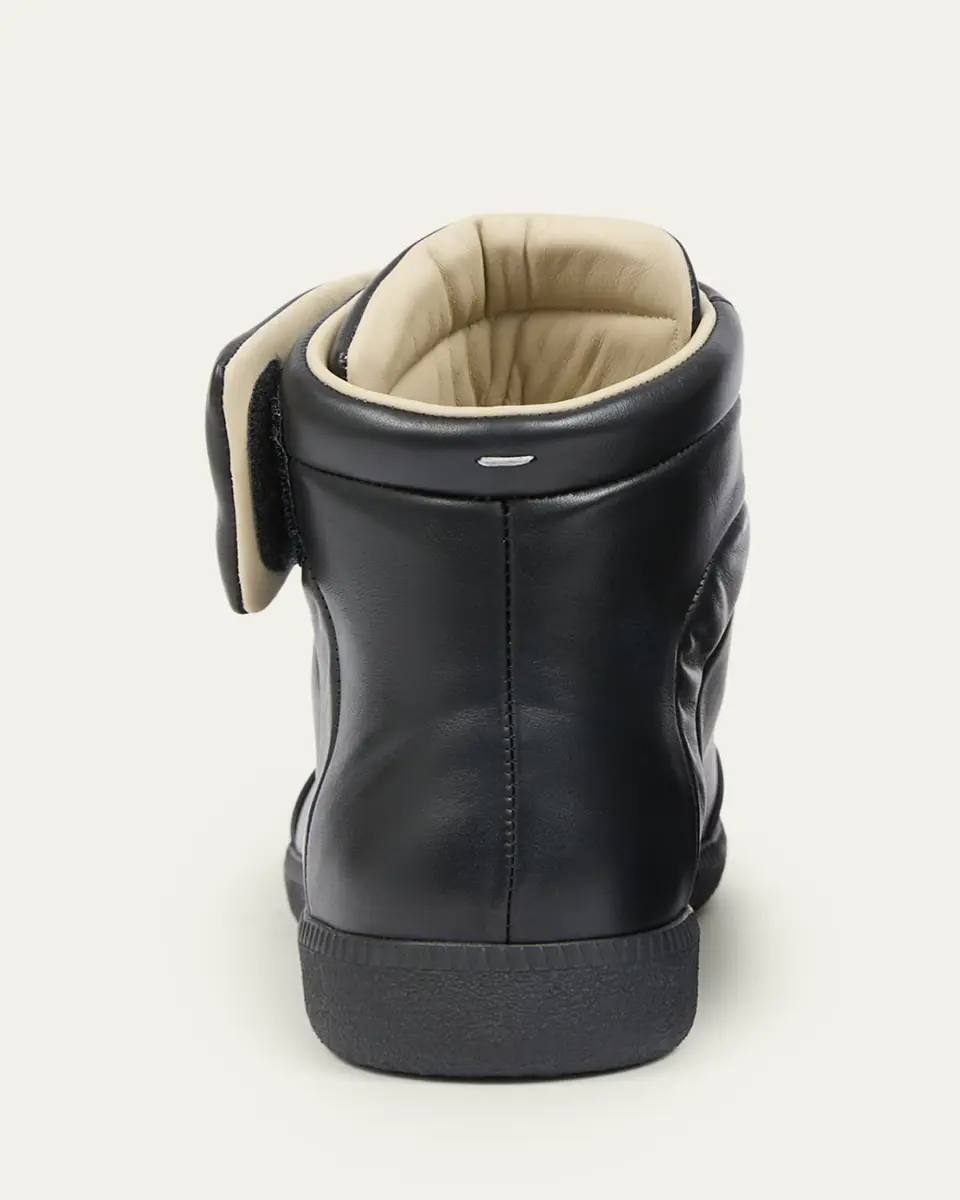 Maison Margiela Men's Future Leather High-Top Sneakers | Thumbnail 3 Maison Margiela Men's Future Leather High-Top Sneakers | Thumbnail 3