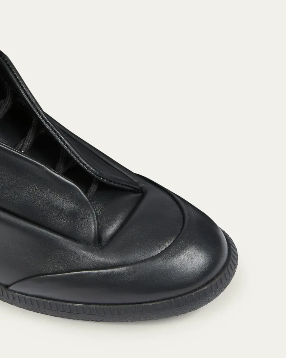 Maison Margiela Men's Future Leather High-Top Sneakers | Thumbnail 4 Maison Margiela Men's Future Leather High-Top Sneakers | Thumbnail 4