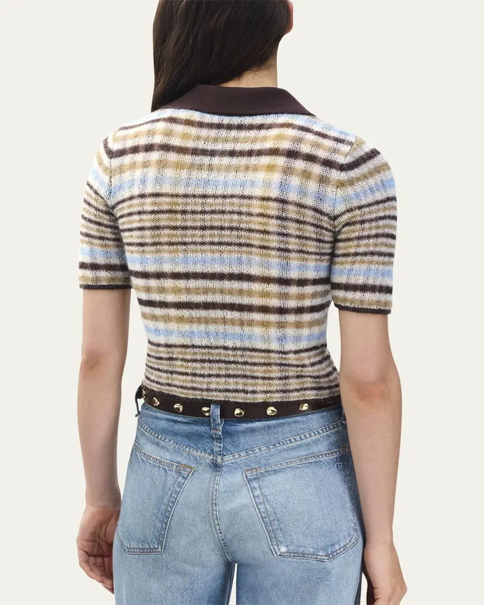 rag & bone Leva Short-Sleeve Zip Polo | Thumbnail 3 rag & bone Leva Short-Sleeve Zip Polo | Thumbnail 3