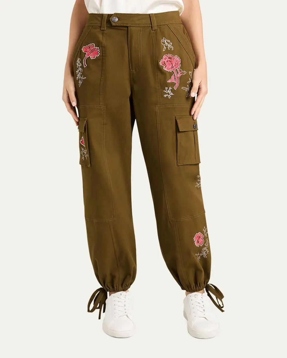 Cinq à Sept Zola Desert Rose Cargo Joggers | Thumbnail 3 Cinq à Sept Zola Desert Rose Cargo Joggers | Thumbnail 3