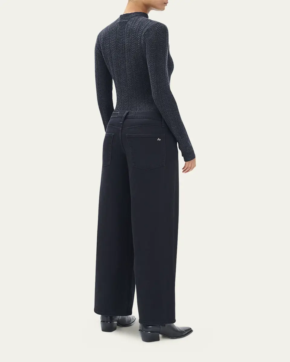 rag & bone Aiden Low-Rise Wide Jeans | Thumbnail 3 rag & bone Aiden Low-Rise Wide Jeans | Thumbnail 3