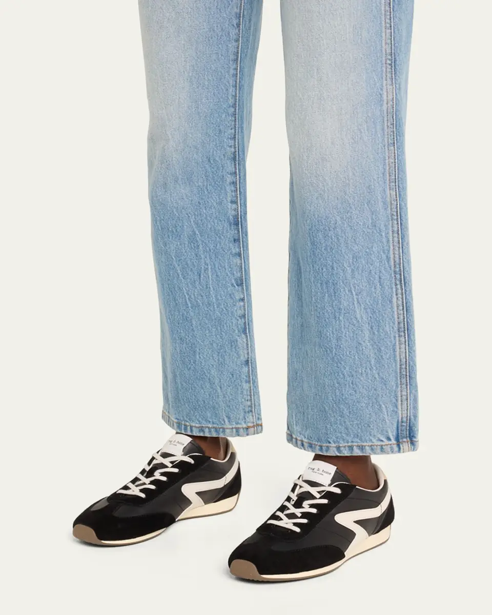 rag & bone Retro Slim Mixed Leather Sneakers | Thumbnail 2