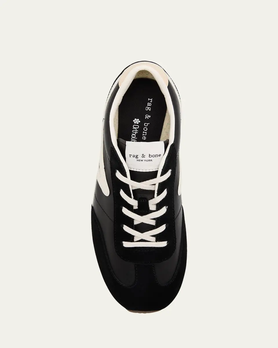 rag & bone Retro Slim Mixed Leather Sneakers | Thumbnail 5