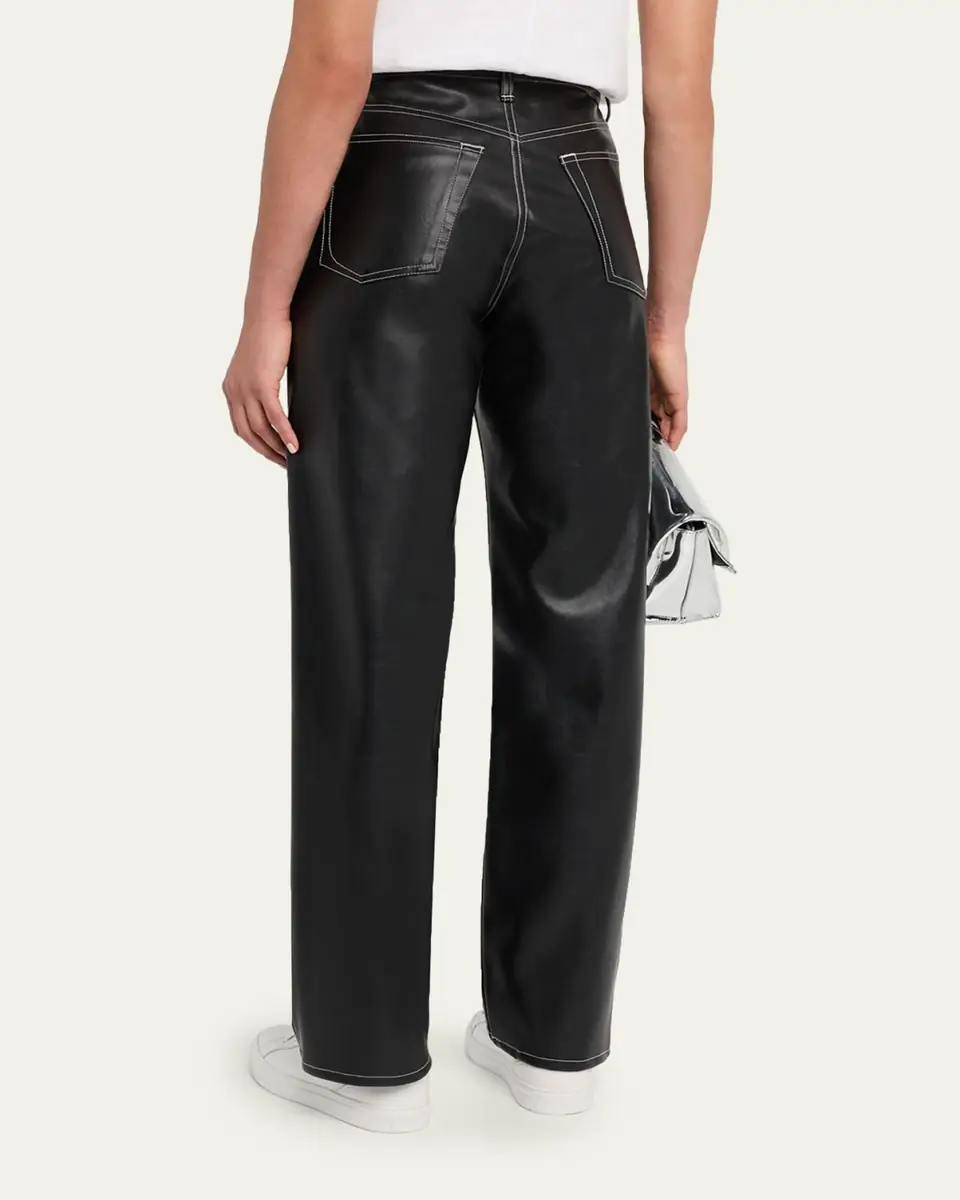 rag & bone Shea Straight Faux-Leather Pants | Thumbnail 3 rag & bone Shea Straight Faux-Leather Pants | Thumbnail 3