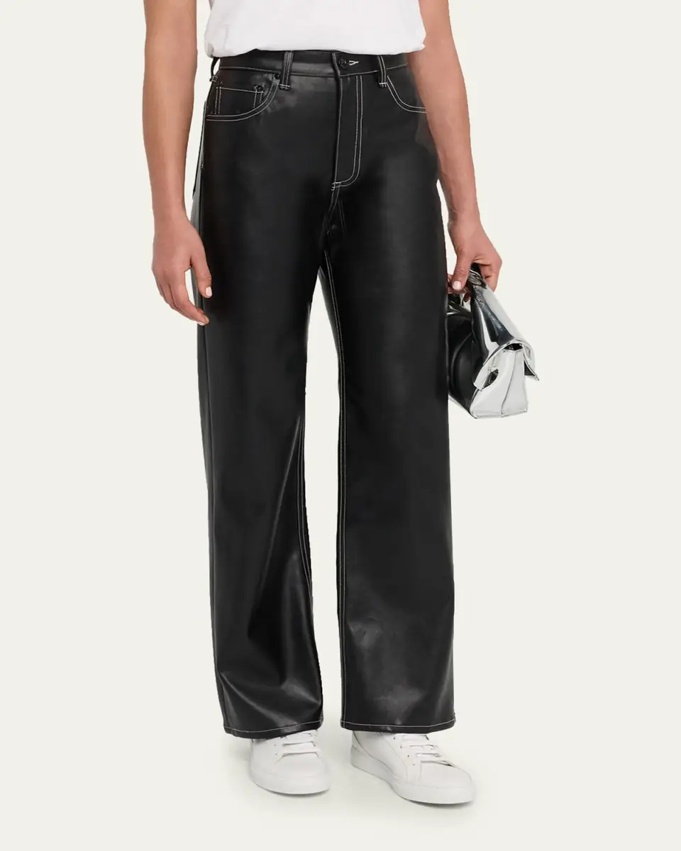 rag & bone Shea Straight Faux-Leather Pants | Thumbnail 4 rag & bone Shea Straight Faux-Leather Pants | Thumbnail 4