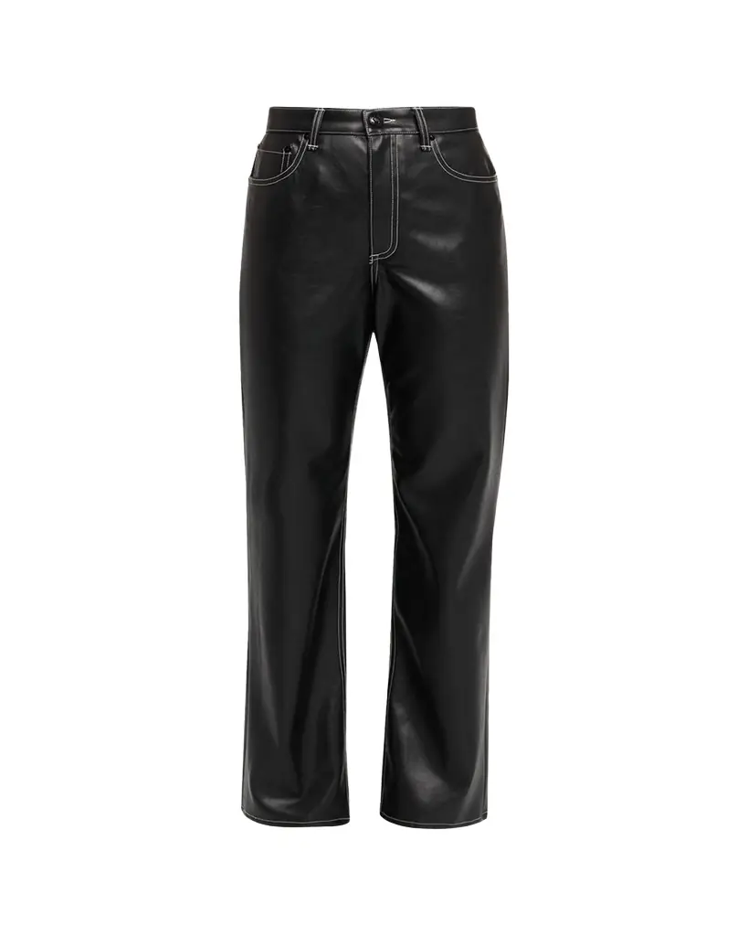 rag & bone Shea Straight Faux-Leather Pants