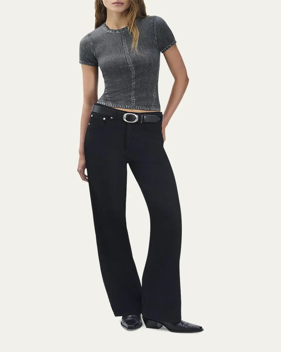 rag & bone rb Miramar Jersey Baby Tee | Thumbnail 2 rag & bone rb Miramar Jersey Baby Tee | Thumbnail 2
