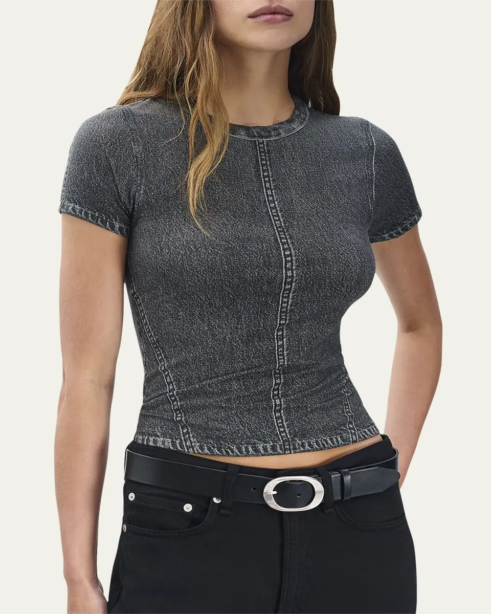 rag & bone rb Miramar Jersey Baby Tee | Thumbnail 4 rag & bone rb Miramar Jersey Baby Tee | Thumbnail 4