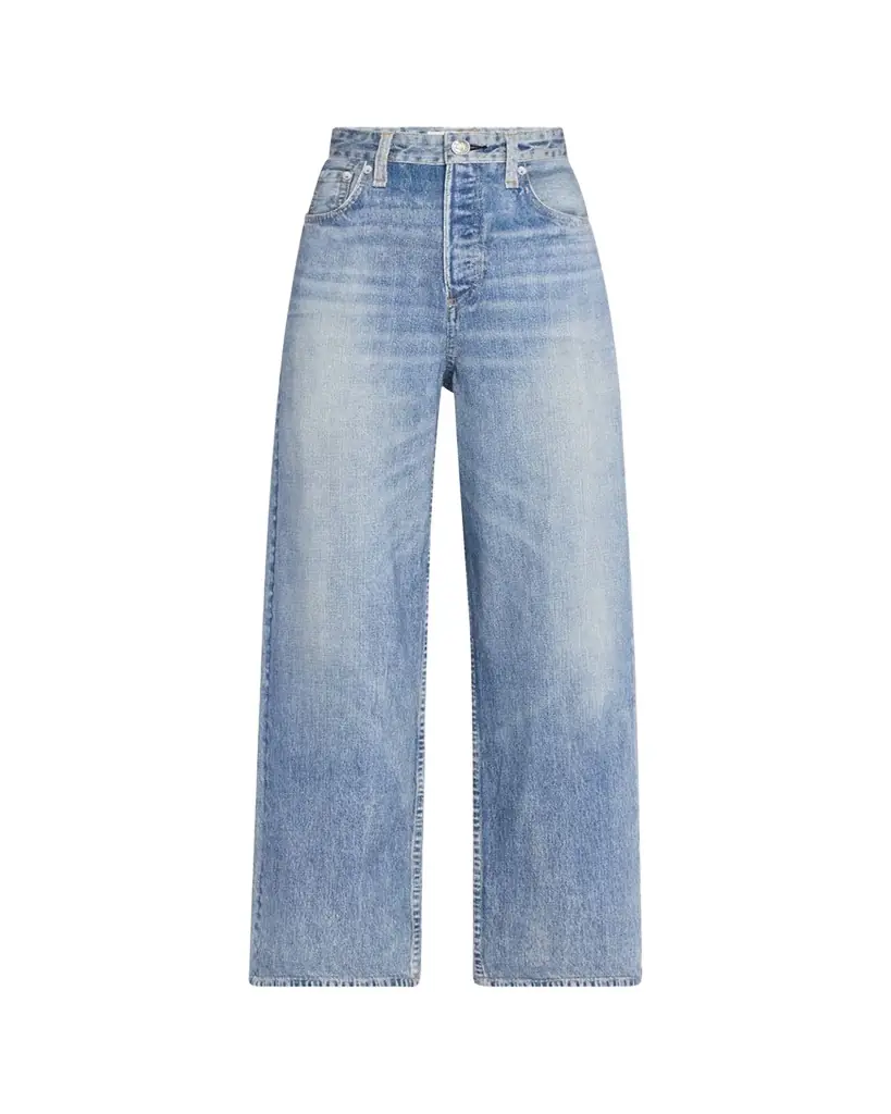 rag & bone rb Miramar Andi Cotton-Terry Ankle Jeans