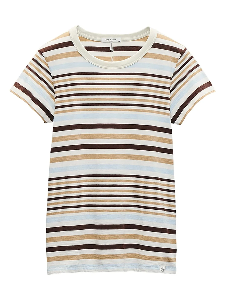 rag & bone The Slub Striped Tee