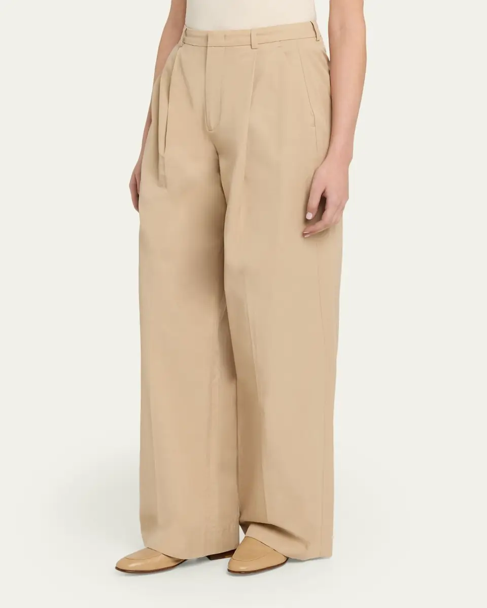 Vince Camille Mid-Rise Cotton-Blend Trousers | Thumbnail 8 Vince Camille Mid-Rise Cotton-Blend Trousers | Thumbnail 8