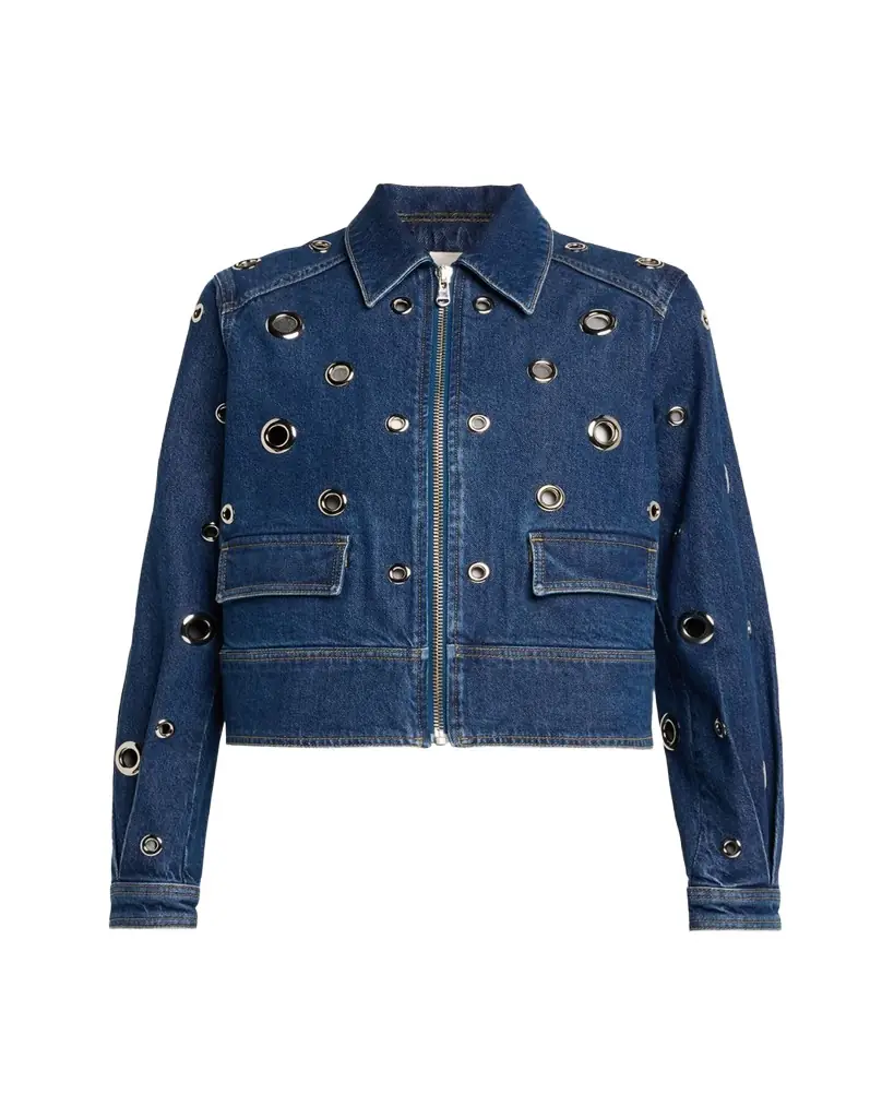 Cinq à Sept Harriet Embellished Denim Jacket