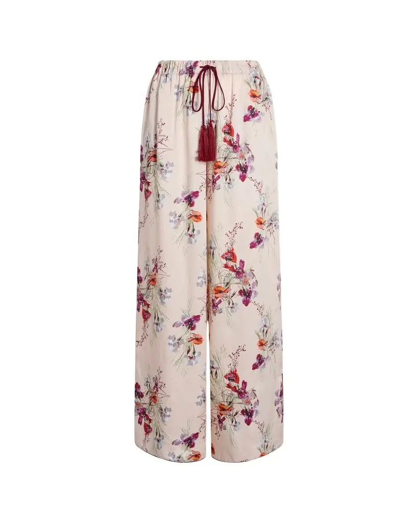 Cinq a Sept Alba Iris Bouquet Drawstring Pants | Image 1 Cinq a Sept Alba Iris Bouquet Drawstring Pants | Image 1