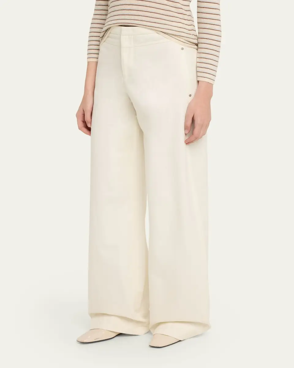 Vince Double-Waistband Wide-Leg Utility Pants | Thumbnail 4 Vince Double-Waistband Wide-Leg Utility Pants | Thumbnail 4