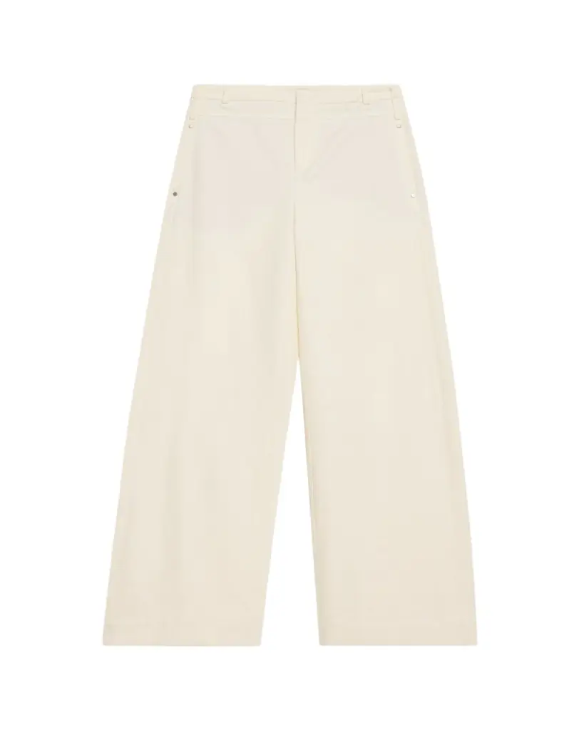 Vince Double-Waistband Wide-Leg Utility Pants