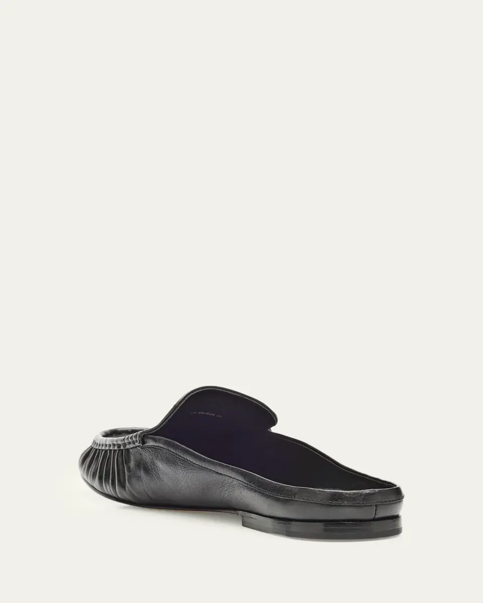 Vince Tevin Leather Loafer Mules | Thumbnail 4 Vince Tevin Leather Loafer Mules | Thumbnail 4