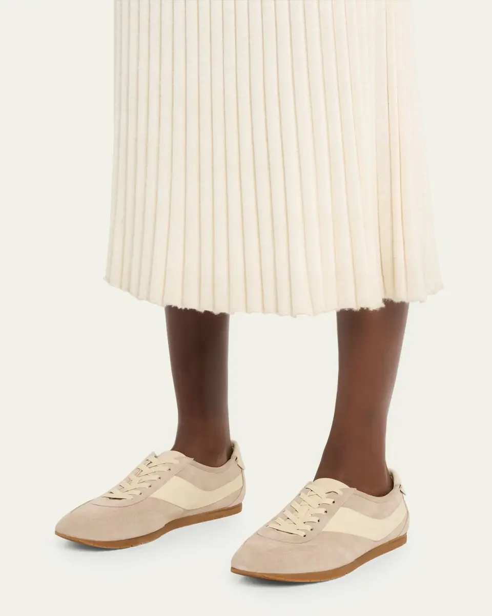 Vince LA Runner Suede and Leather Runner Sneakers | Thumbnail 2 Vince LA Runner Suede and Leather Runner Sneakers | Thumbnail 2