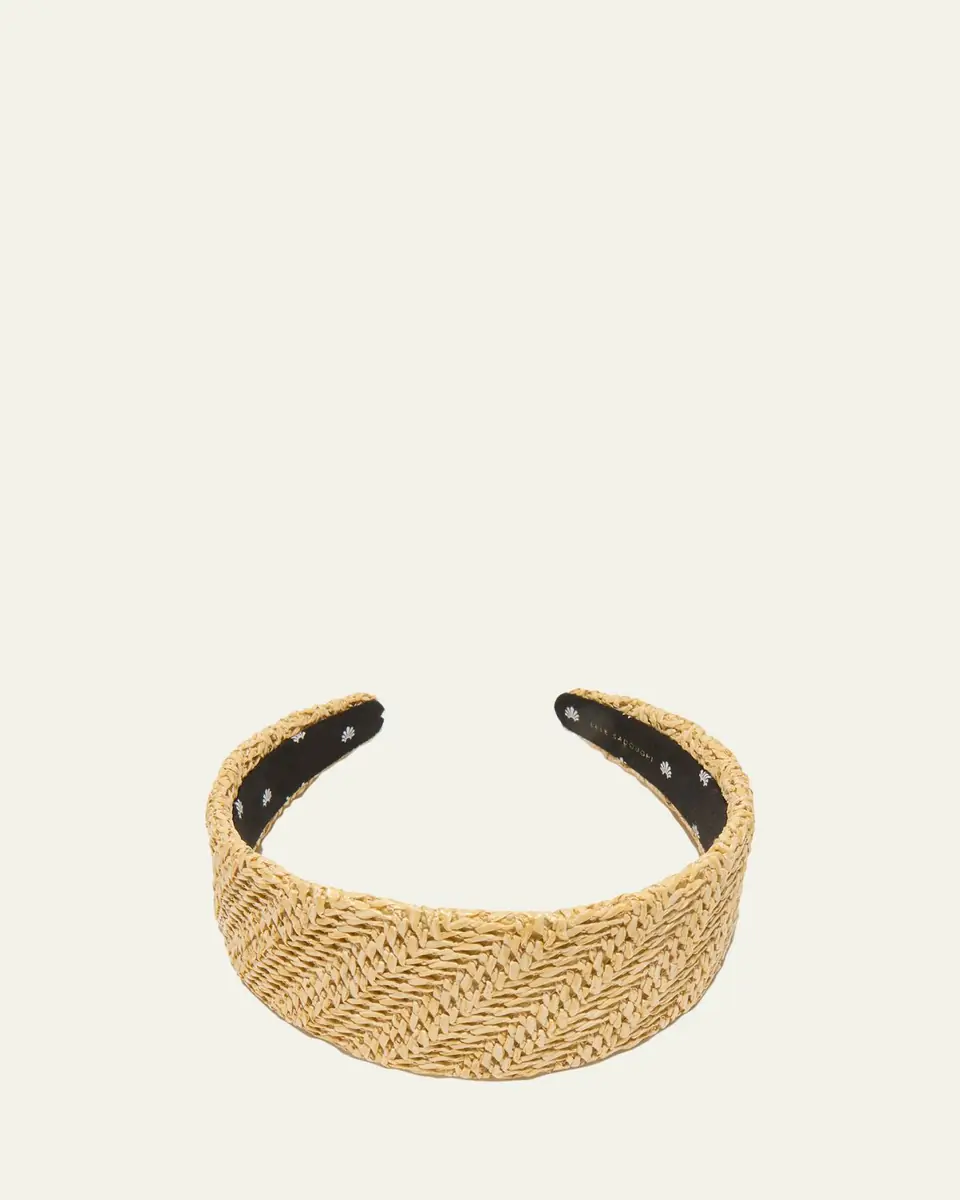 Lele Sadoughi Brigitte Raffia Headband | Thumbnail 2