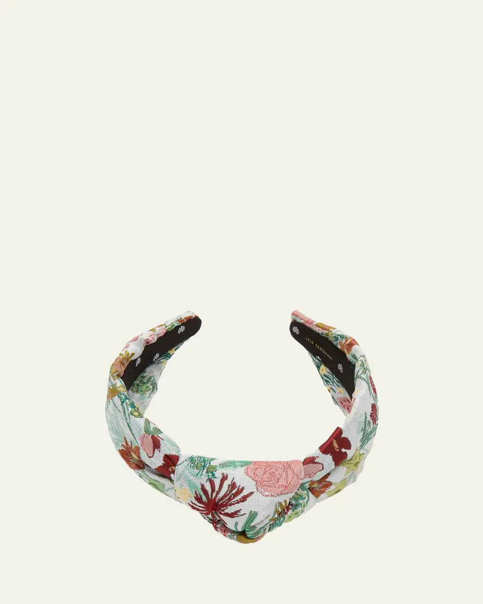 Lele Sadoughi Knotted Floral Headband | Thumbnail 2