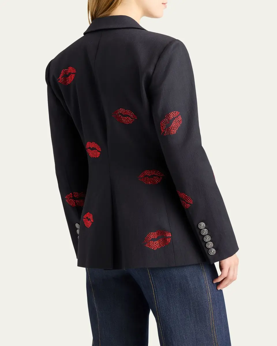 Cinq à Sept Cheyenne Denim Kissing Booth Blazer | Thumbnail 2 Cinq à Sept Cheyenne Denim Kissing Booth Blazer | Thumbnail 2