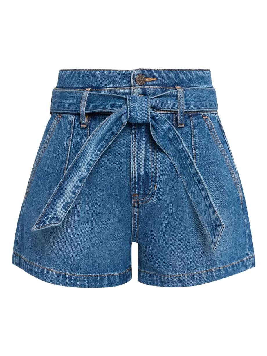 Jaylen Belted Denim Shorts