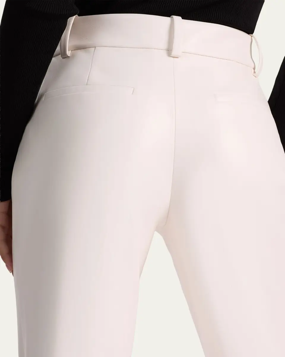Alice + Olivia Alexander Vegan Leather Cuffed Pants | Thumbnail 9 Alice + Olivia Alexander Vegan Leather Cuffed Pants | Thumbnail 9
