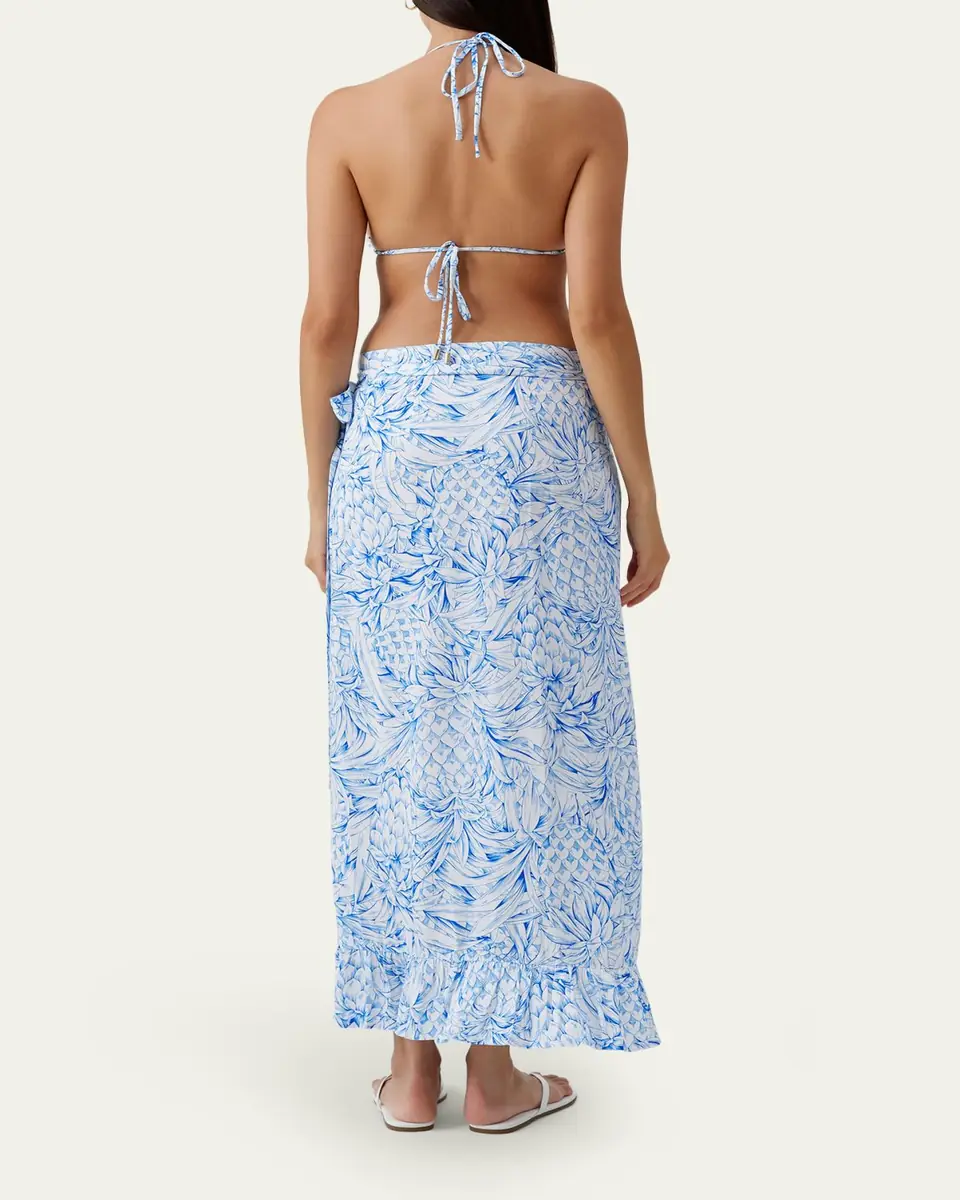 Melissa Odabash Danni Pineapple Wrap Skirt | Thumbnail 3 Melissa Odabash Danni Pineapple Wrap Skirt | Thumbnail 3
