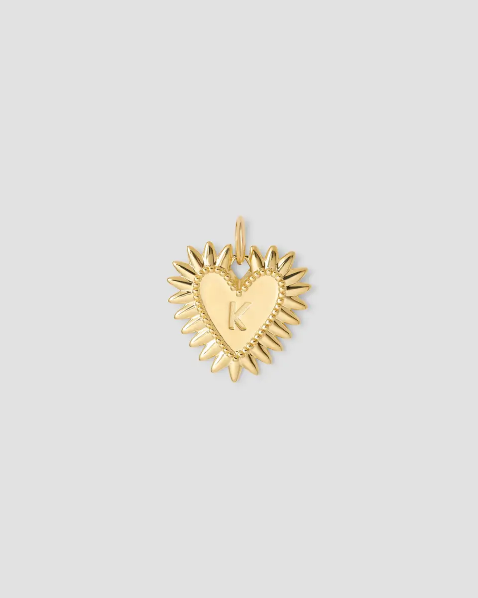 Jennifer Fisher Personalized Medium Fierce Heart in 18K Yellow Gold | Thumbnail 2
