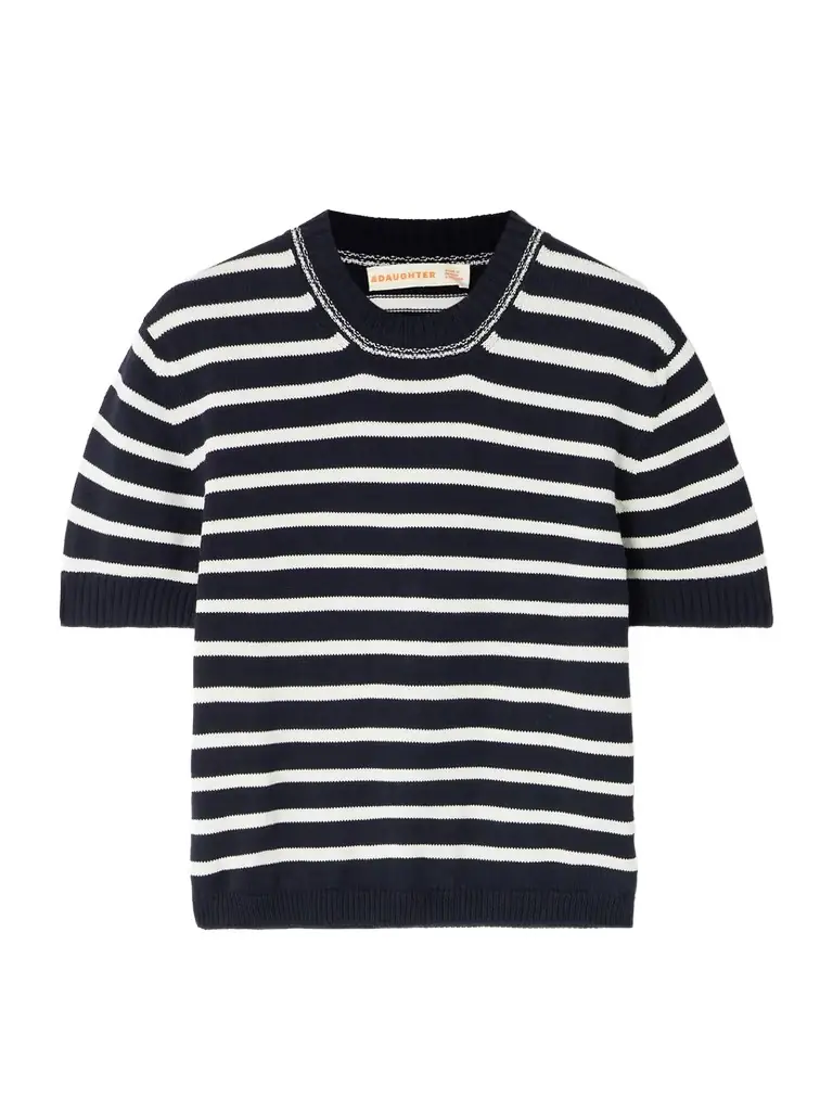 Daughter Shona Striped Organic Cotton Top