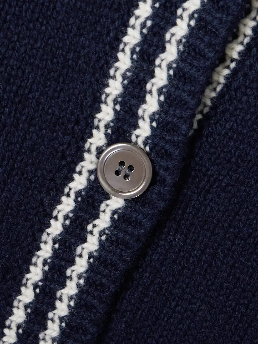 Daughter Saoirse Sailor Striped Wool Cardigan | Thumbnail 4 Daughter Saoirse Sailor Striped Wool Cardigan | Thumbnail 4