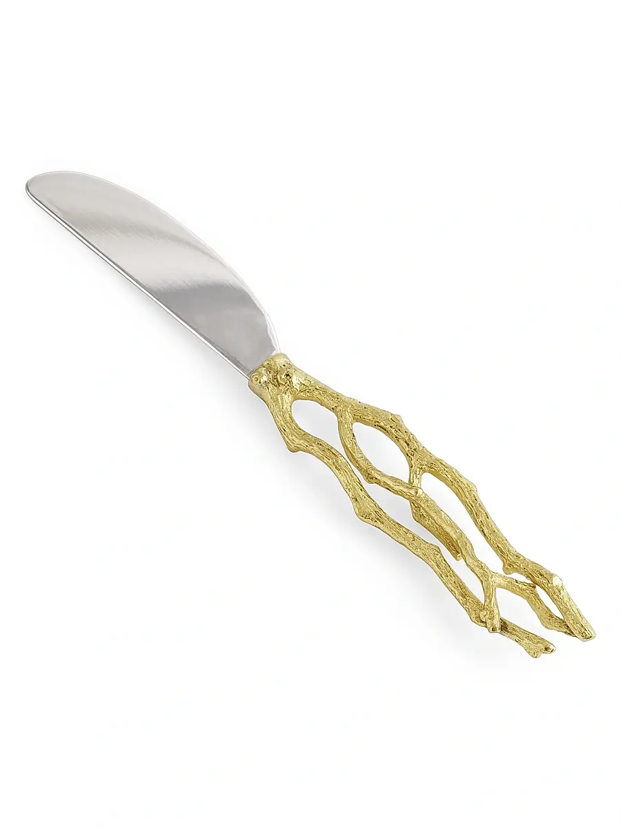 Michael Aram Butterfly Ginkgo Gold Cheeseboard With Spreader - Gold | Thumbnail 6