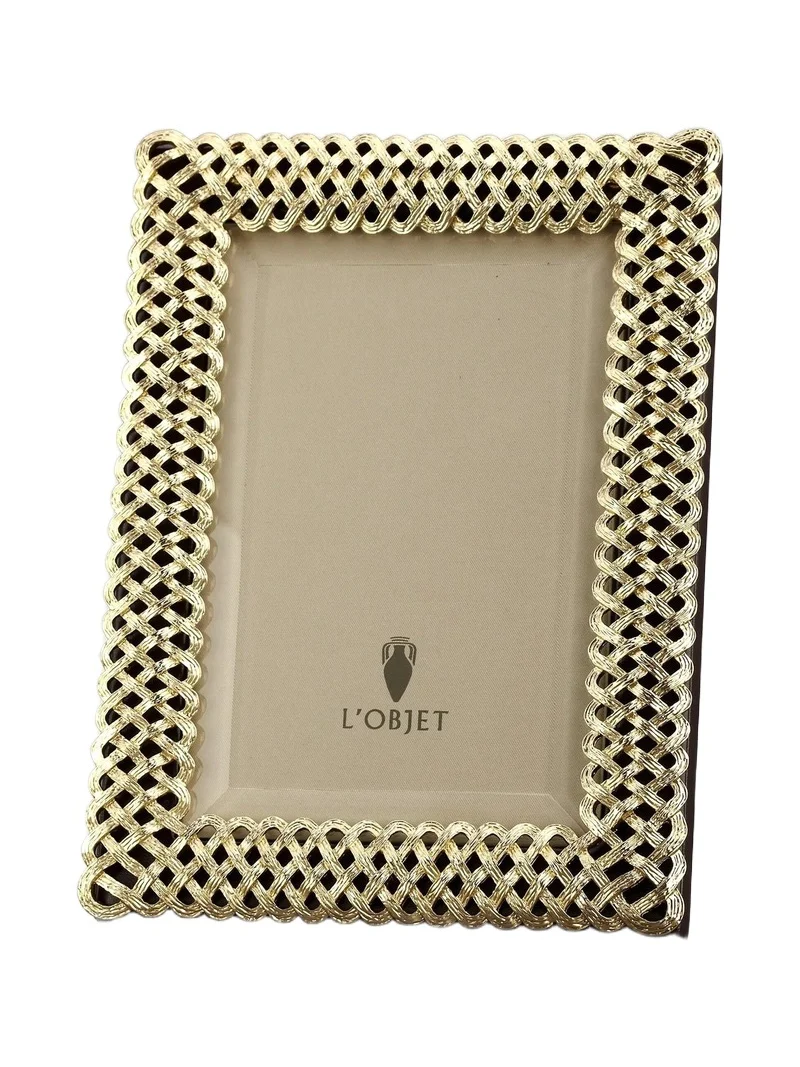 L'Objet Braid Frame/Goldtone