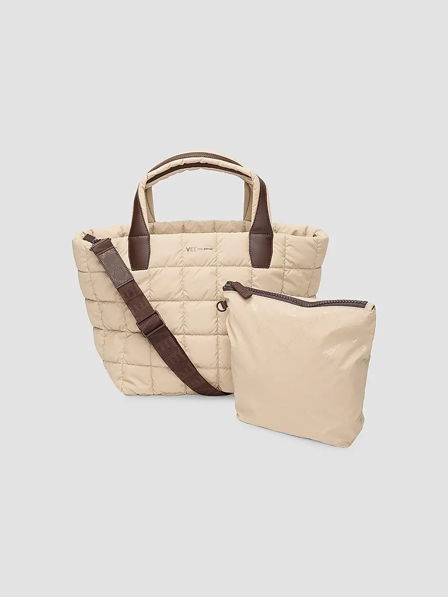 Vee Collective Women's Medium Porter Quilted Tote Bag | Thumbnail 3 Vee Collective Women's Medium Porter Quilted Tote Bag | Thumbnail 3