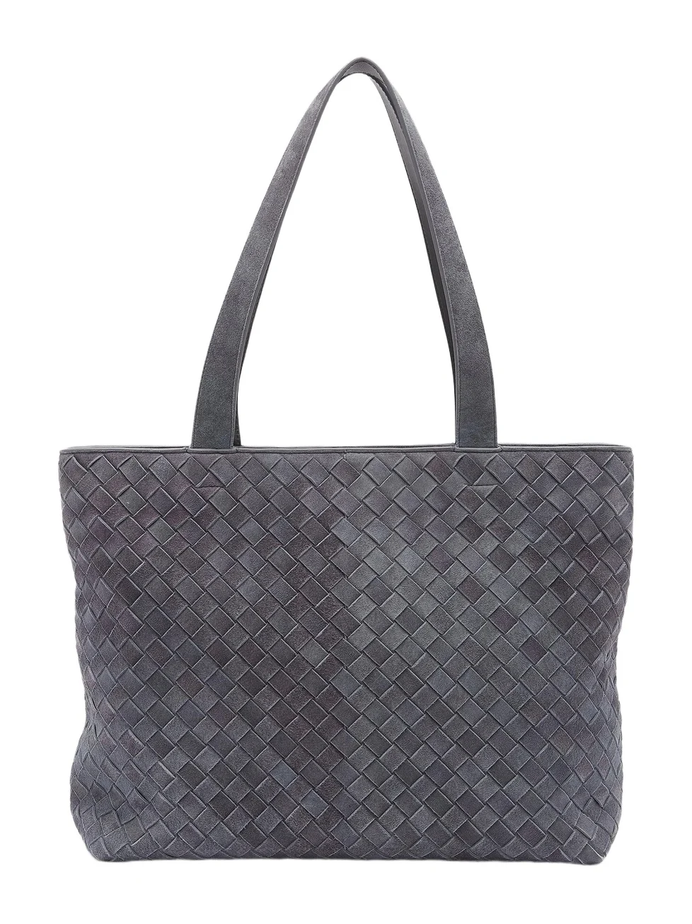 Men's Small Intrecciato Suede Zip Tote Bag