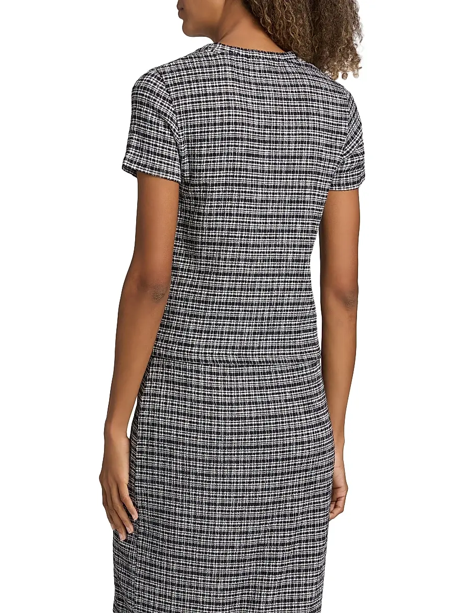 Vince Women's Textured Gingham Cotton-Blend Top | Thumbnail 5 Vince Women's Textured Gingham Cotton-Blend Top | Thumbnail 5