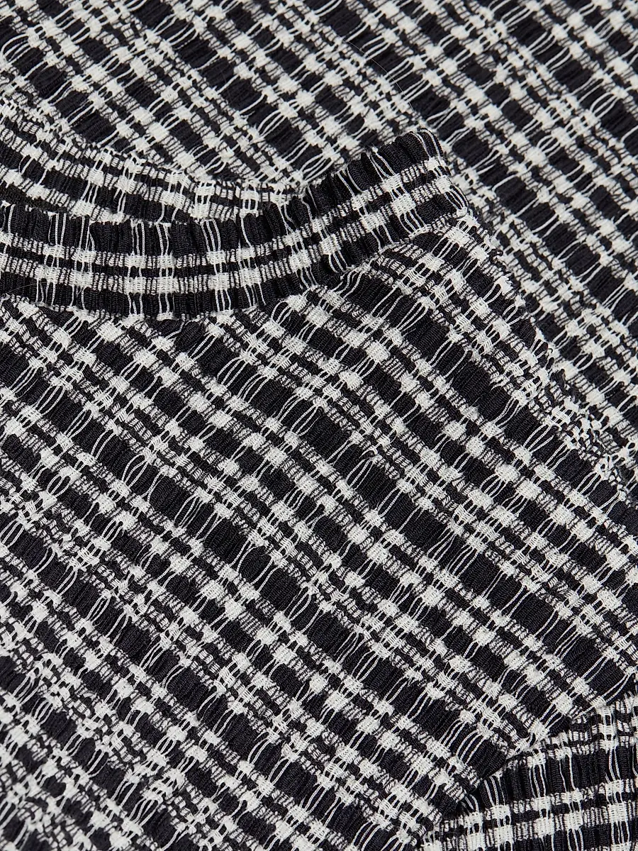 Vince Women's Textured Gingham Cotton-Blend Top | Thumbnail 7 Vince Women's Textured Gingham Cotton-Blend Top | Thumbnail 7