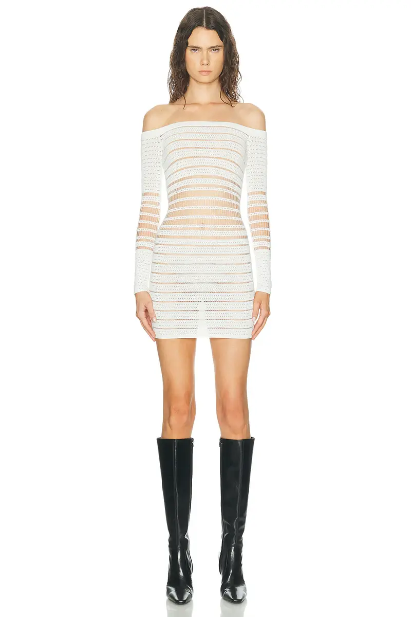 HAELO Veiled Mini Dress | Thumbnail 3