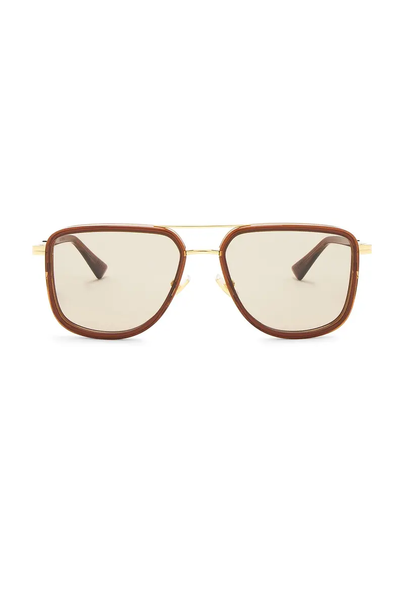 Bottega Veneta Metal Combi Pilot Sunglasses