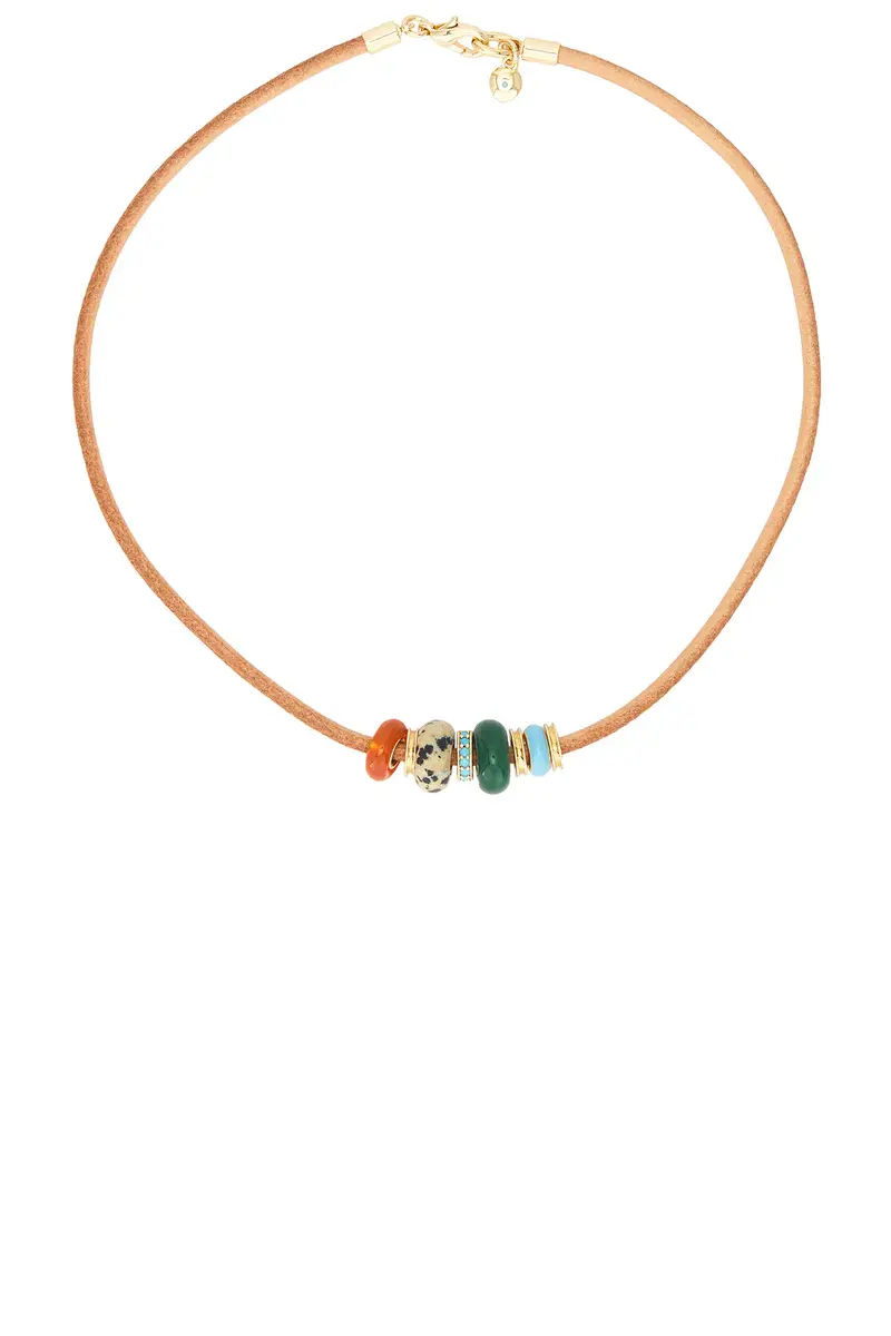 Roxanne Assoulin Semi Slider Leather Cord Necklace | Thumbnail 3 Roxanne Assoulin Semi Slider Leather Cord Necklace | Thumbnail 3