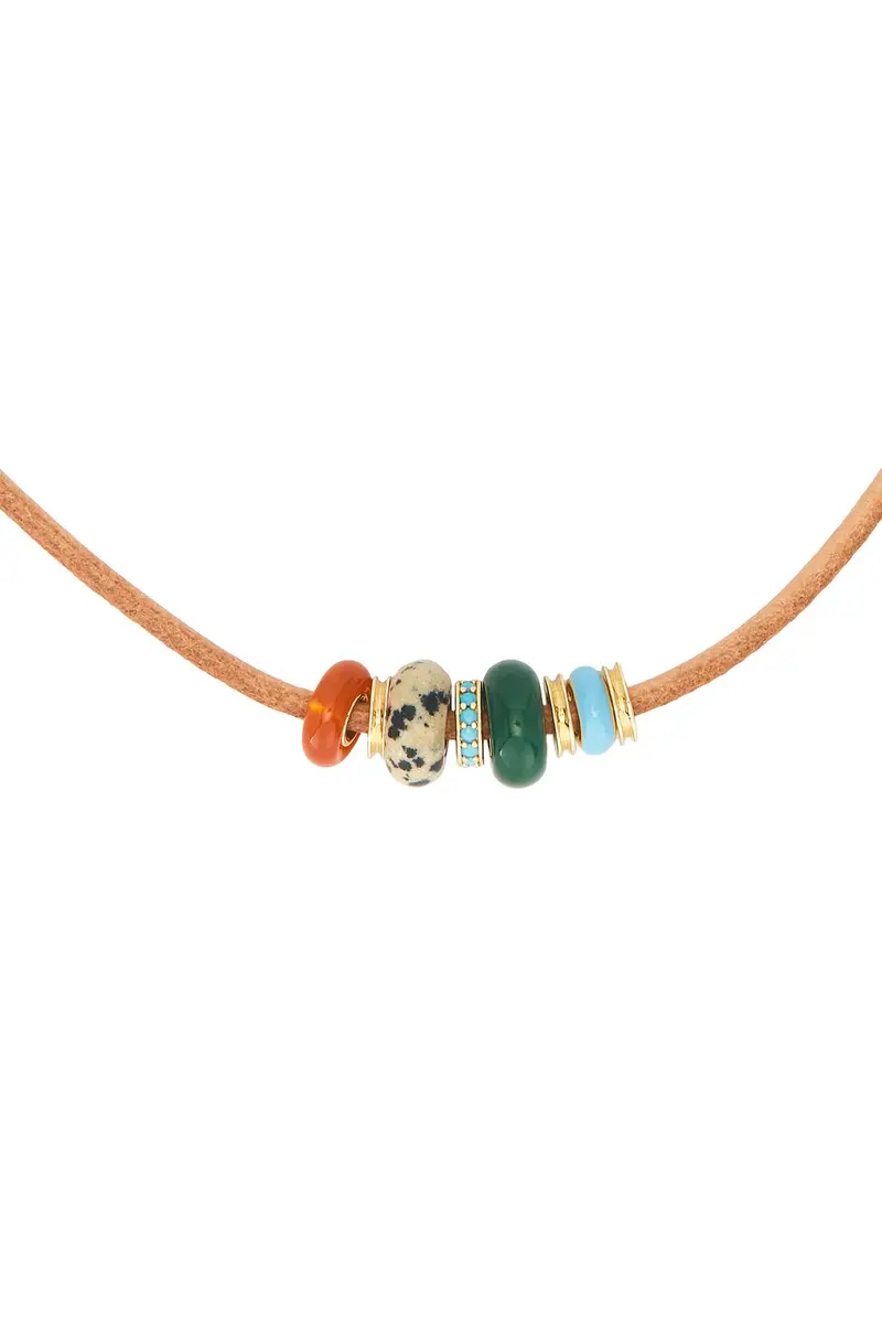 Roxanne Assoulin Semi Slider Leather Cord Necklace | Thumbnail 4 Roxanne Assoulin Semi Slider Leather Cord Necklace | Thumbnail 4
