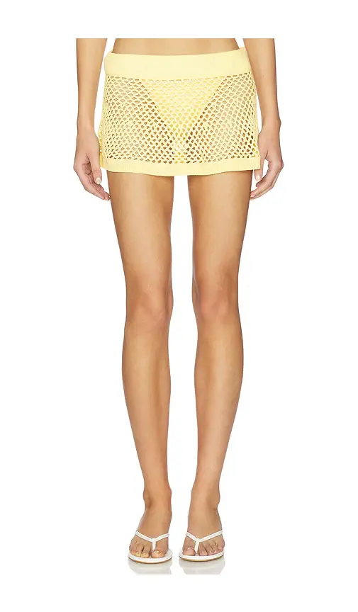 Frankies Bikinis Adaline Crochet Mini Skirt | Image 1 Frankies Bikinis Adaline Crochet Mini Skirt | Image 1