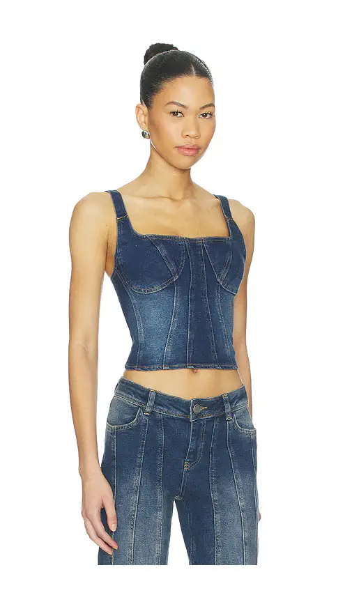 OW Collection Devin Denim Top | Thumbnail 2 OW Collection Devin Denim Top | Thumbnail 2