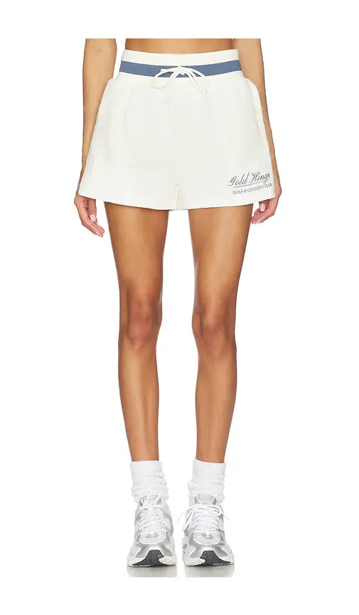 Gold Hinge Country Club Wide Band Sweatshorts | Image 1 Gold Hinge Country Club Wide Band Sweatshorts | Image 1