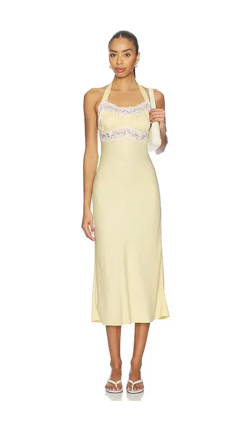 Frankies Bikinis Darcy Satin Midi Dress | Image 1 Frankies Bikinis Darcy Satin Midi Dress | Image 1