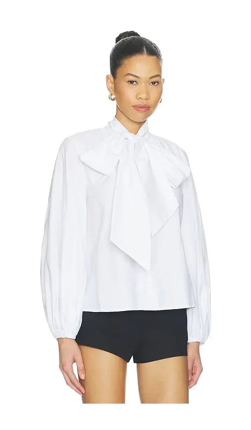 L'Agence Deon Tie Neck Blouse | Thumbnail 2 L'Agence Deon Tie Neck Blouse | Thumbnail 2