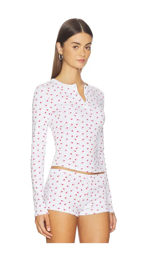 Frankies Bikinis Amora Cotton Long Sleeve Shirt | Thumbnail 2