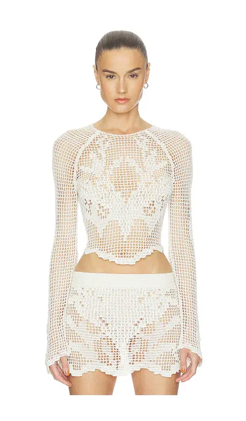 HAELO Crochet LS Top