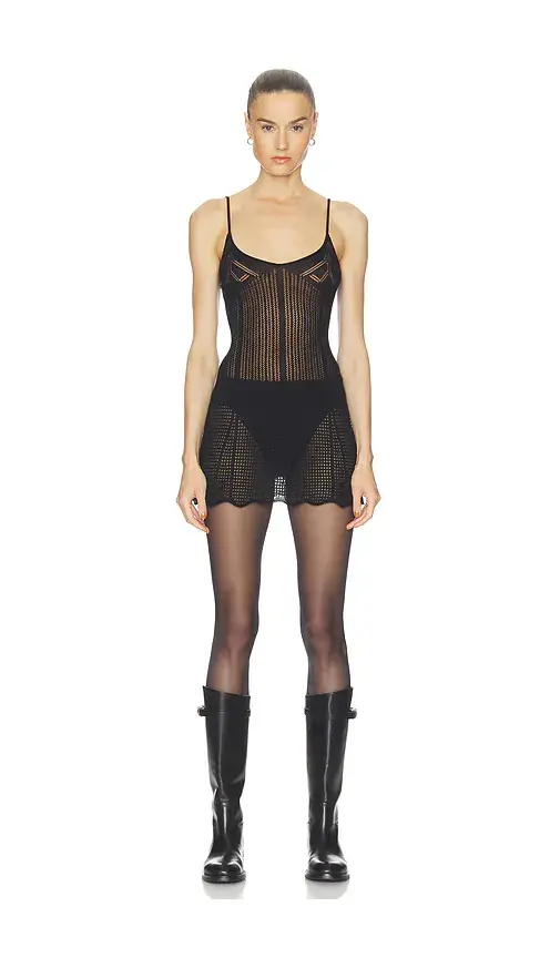 HAELO Pointelle Mini Dress | Image 1 HAELO Pointelle Mini Dress | Image 1