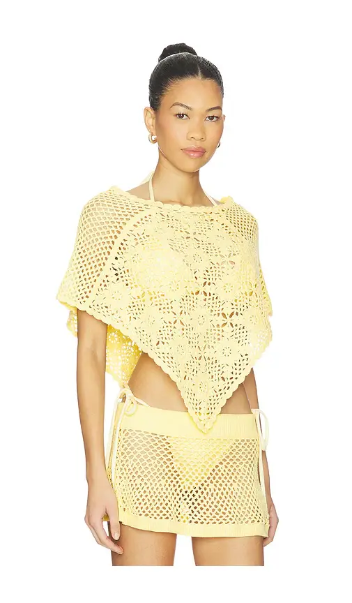 Frankies Bikinis Sophie Crochet Poncho | Thumbnail 2